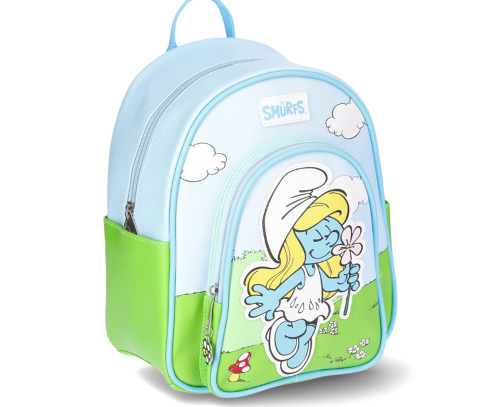 Smurfs Spring Is In The Air Smurfette Women's 10.5 " Mini Backpack, Blue
